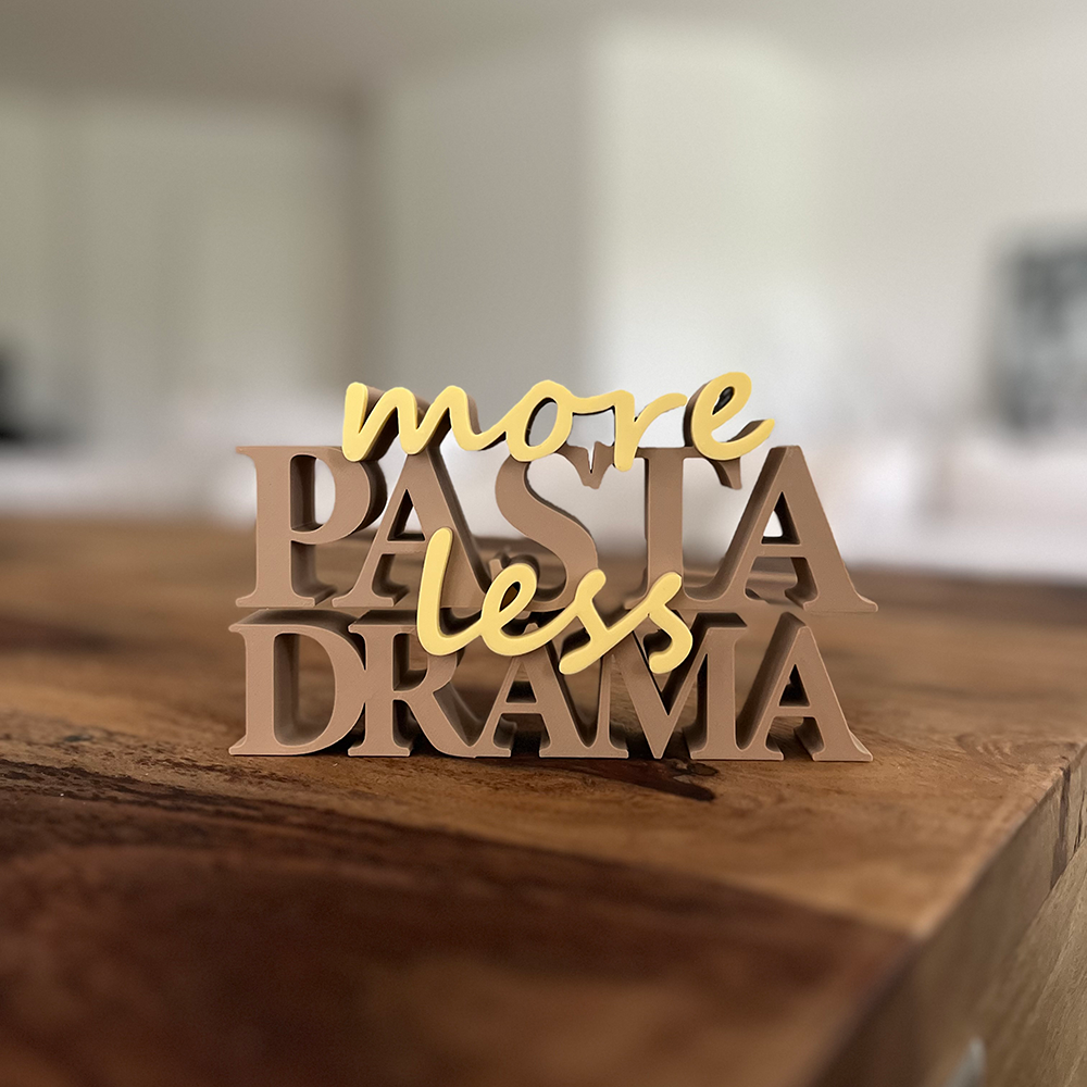 More Pasta Less Drama Sign product picture